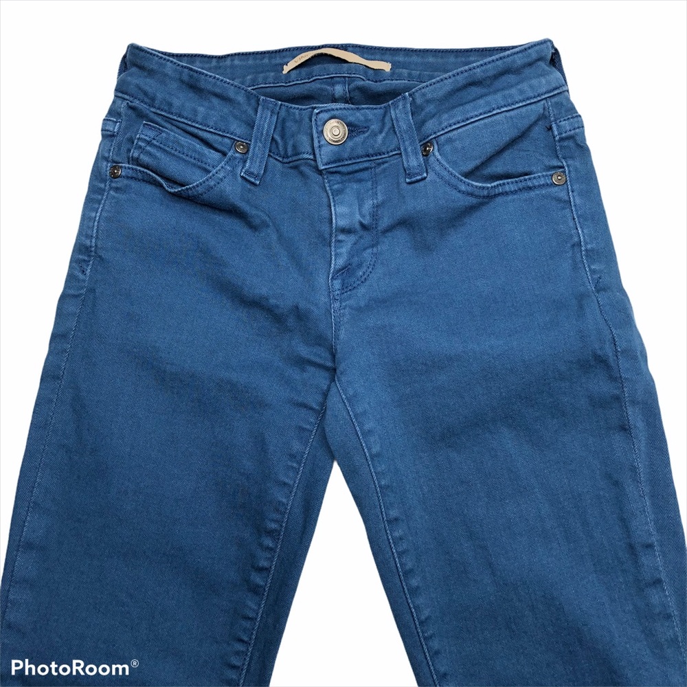 Vince Crop Skinny Ankle Glacier Blue Stretch Jeans - Picture 3 of 16